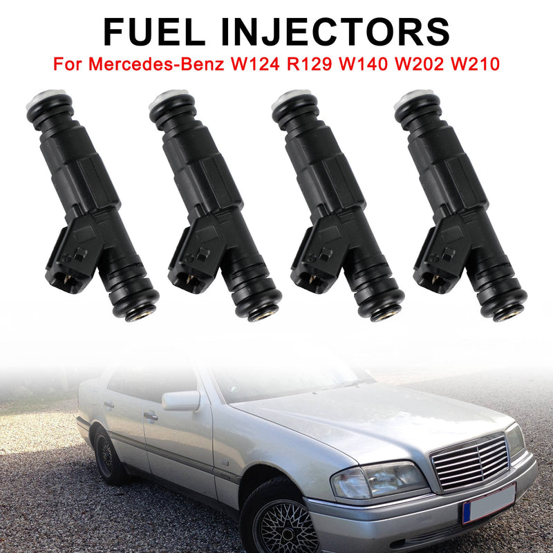 Load image into Gallery viewer, 4PCS Fuel Injector 0280155821 Fit Mercedes-Benz W124 R129 W140 W202 W210 0000788523 0000787323
