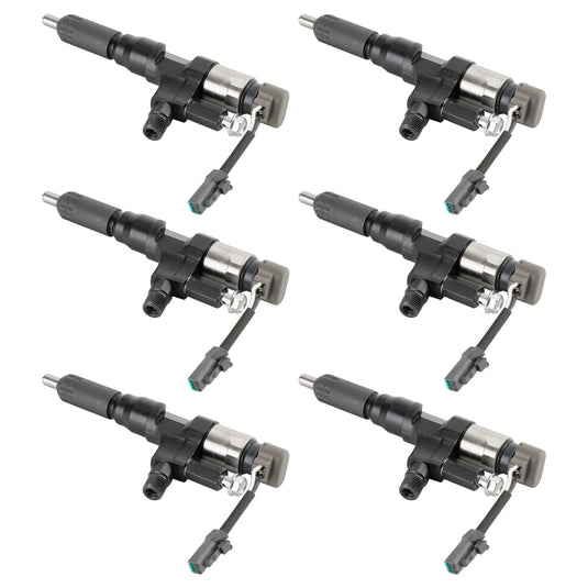Hino 3.8L 4.7L 5.0L 6.5L 7.7L 6PCS Fuel Injectors 095000-6593 CB84034501S 095000-6594
