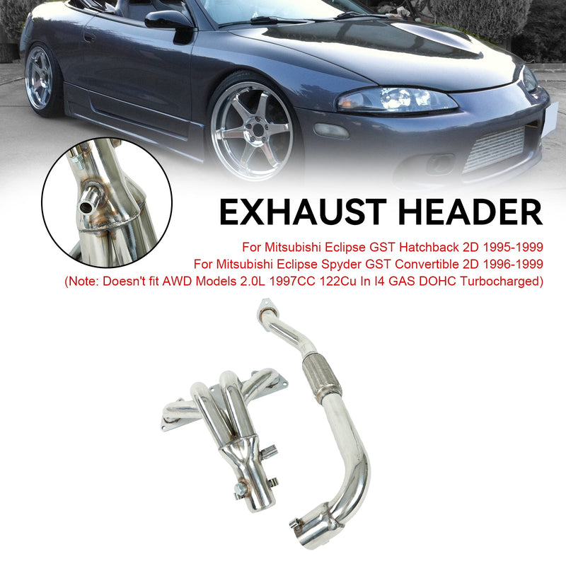 Load image into Gallery viewer, 1996-1999 Mitsubishi Eclipse Spyder GST Convertible 2DStainless Steel Auto Manifold Headers Generic
