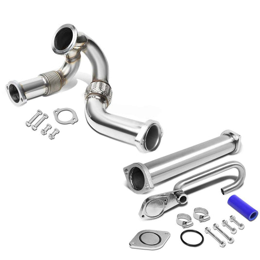 2003-2007 Ford 6.0L F250 F350 F450 F550 Super Duty Diesel EGR Delete Kit with Up/Y-Pipe Generic