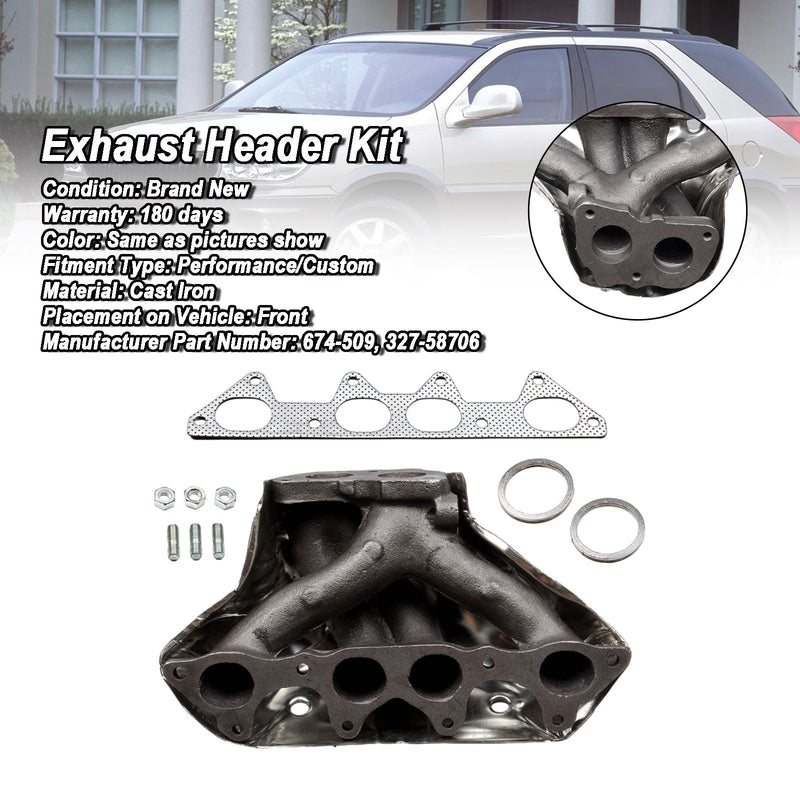 Load image into Gallery viewer, 1997-2001 Buick Regal 3.8L Exhaust Manifold 4 Cyl W/ Heat Shield 674-509

