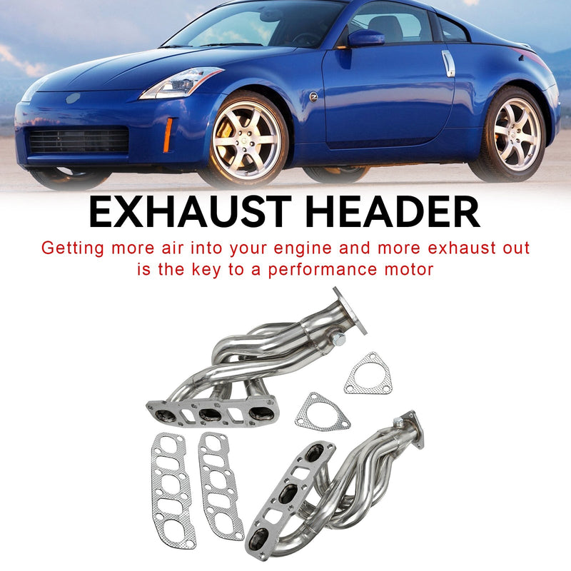 Load image into Gallery viewer, 2003-2006 Nissan 350Z Z33 with VQ35DE Engine Exhaust Manifolds Shorty Headers
