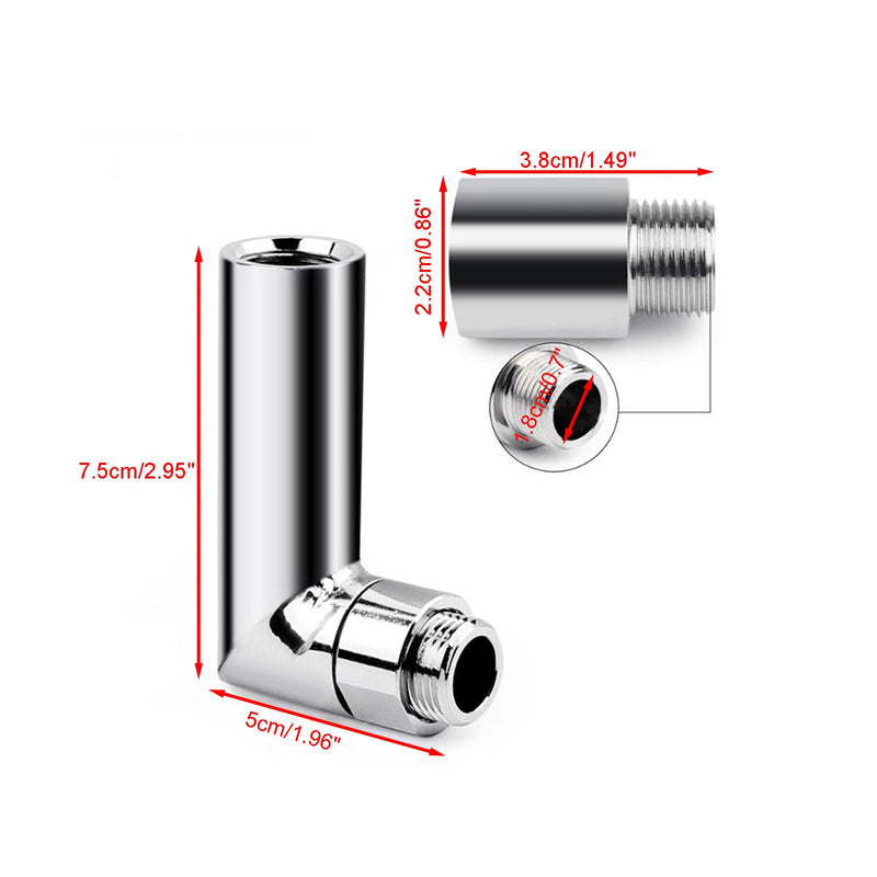 Load image into Gallery viewer, M18 X 1.5 O2 Oxygen Spacer Sensor Angled Extender 90 Degrees 02 Bung Extension Generic
