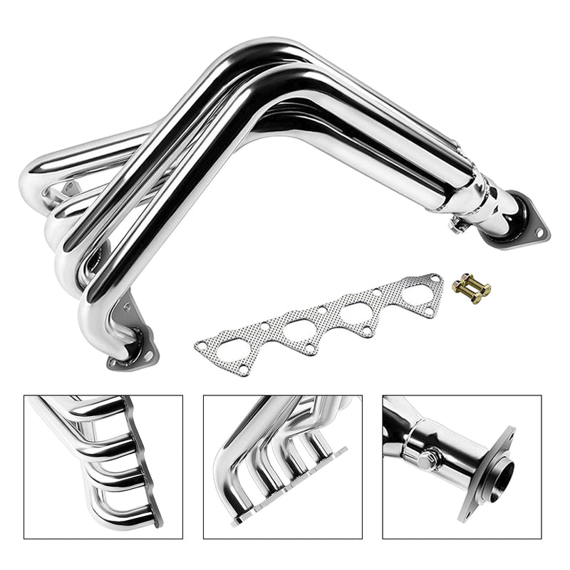 Load image into Gallery viewer, 1999-2000 Honda Civic Stainless Steel Shorty Racing Exhaust Header
