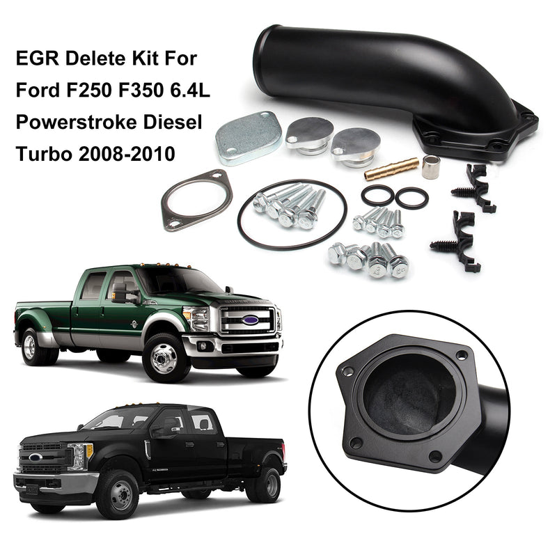 Load image into Gallery viewer, 08-10 F250 F350 6.4L Powerstroke Diesel Turbo Ford EGR Delete Kit Generic
