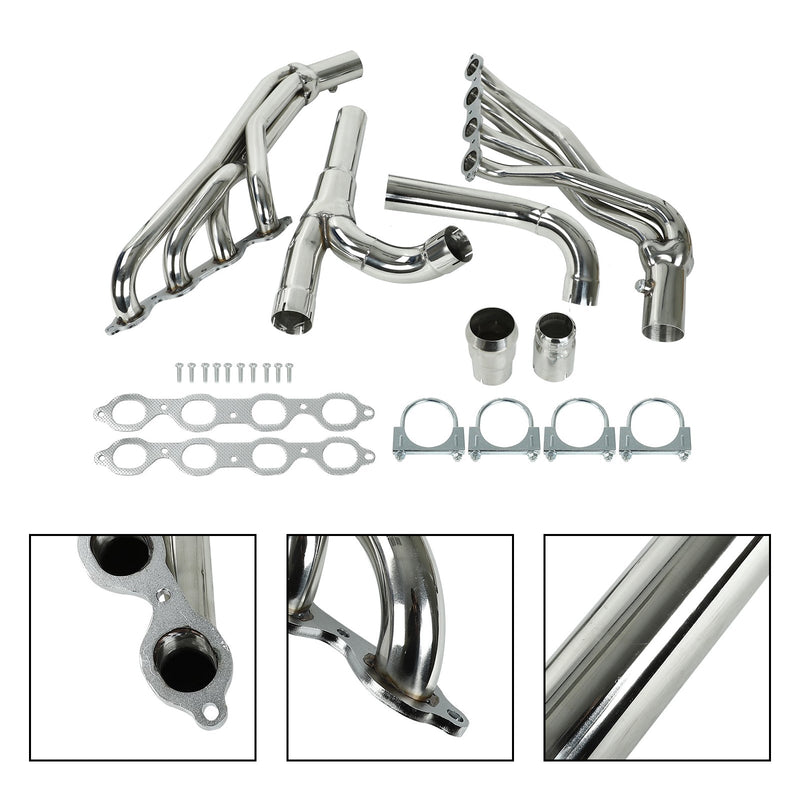 Load image into Gallery viewer, Stainless Exhaust Header Fit Chevy/GMC Silverado Sierra 14-17 1500 5.3L 6.2L Generic
