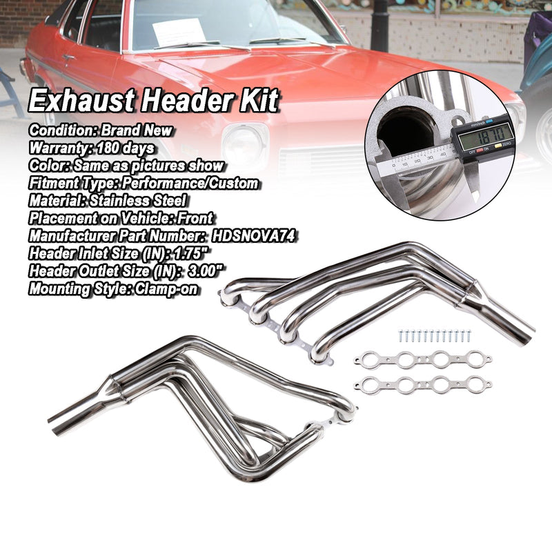 Load image into Gallery viewer, 1967-1969 Chevrolet Camaro Stainless Racing Long-Tube Header Exhaust Manifold
