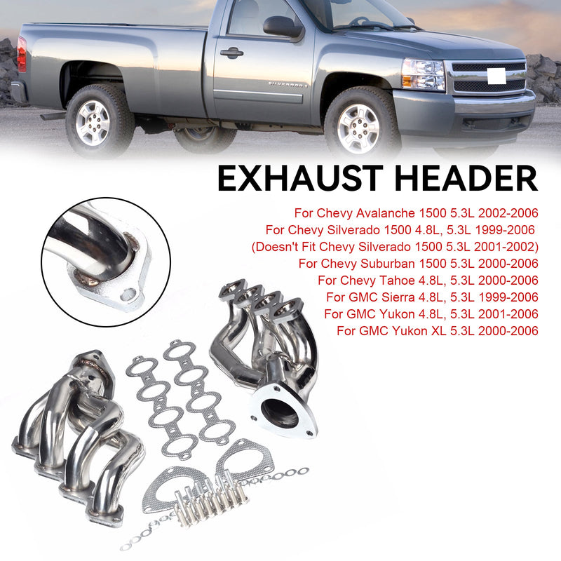 Load image into Gallery viewer, 1999-2006 Chevrolet Silverado 1500 4.8L, 5.3L Manifold Headers Generic
