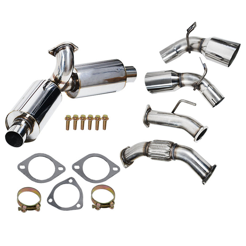 Load image into Gallery viewer, 4.5&quot; Toyota MR2 Turbo 2.0L 1991-1995 Dual Tip Muffler Catback Exhaust System Generic
