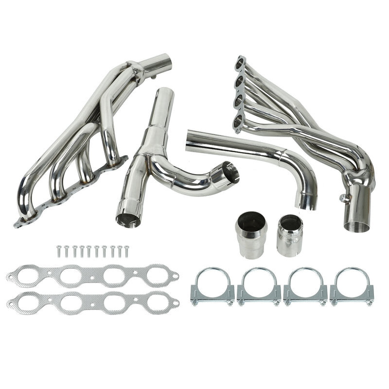 Load image into Gallery viewer, Stainless Exhaust Header Fit Chevy/GMC Silverado Sierra 14-17 1500 5.3L 6.2L Generic
