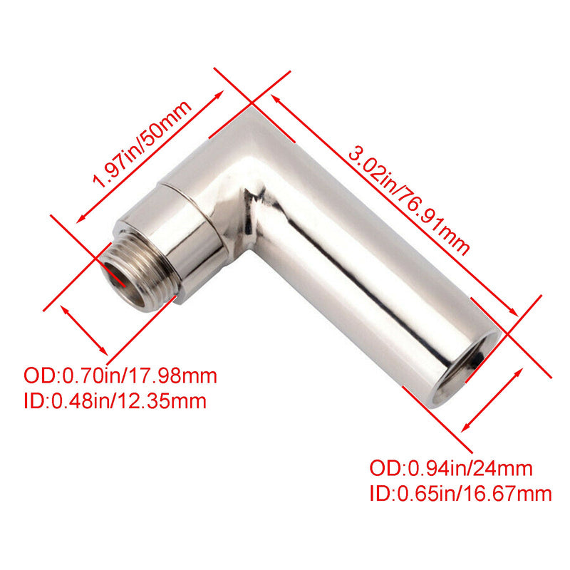 Load image into Gallery viewer, M18*1.5 Oxygen Spacer Sensor Angled Extender 90 Degree O2 Bung Extension Generic
