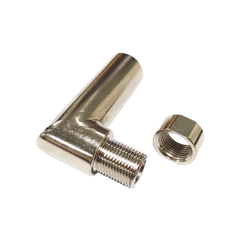 O2 Sensor Angled Extenders M18*1.5 Oxygen Spacer Sensor Angled Extender 90 Degree O2 Bung Extensi ...
