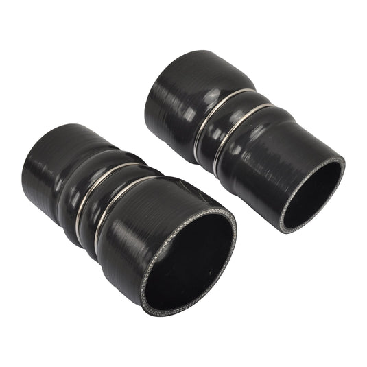 3" Intercooler Pipe Boot Kit Black for 20022004 GM 6.6L LB7 Duramax D