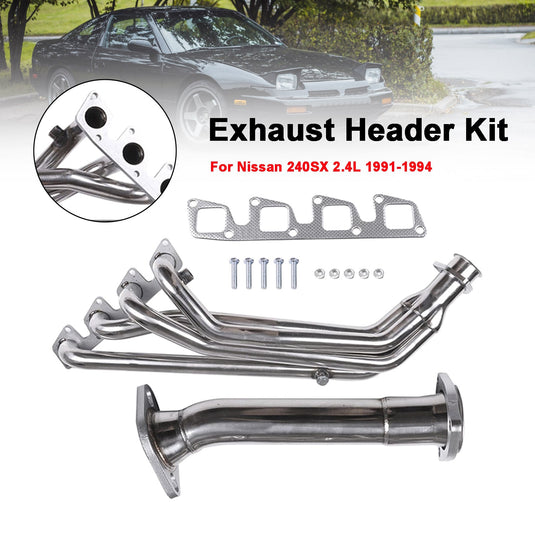 1991-1994 Nissan 240SX 2.4L Stainless Steel Header Manifold Exhaust