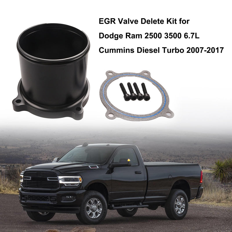 Load image into Gallery viewer, 2007-2017 Dodge Ram 2500 3500 6.7L Cummins Diesel Turbo EGR Valve Delete Kit Generic
