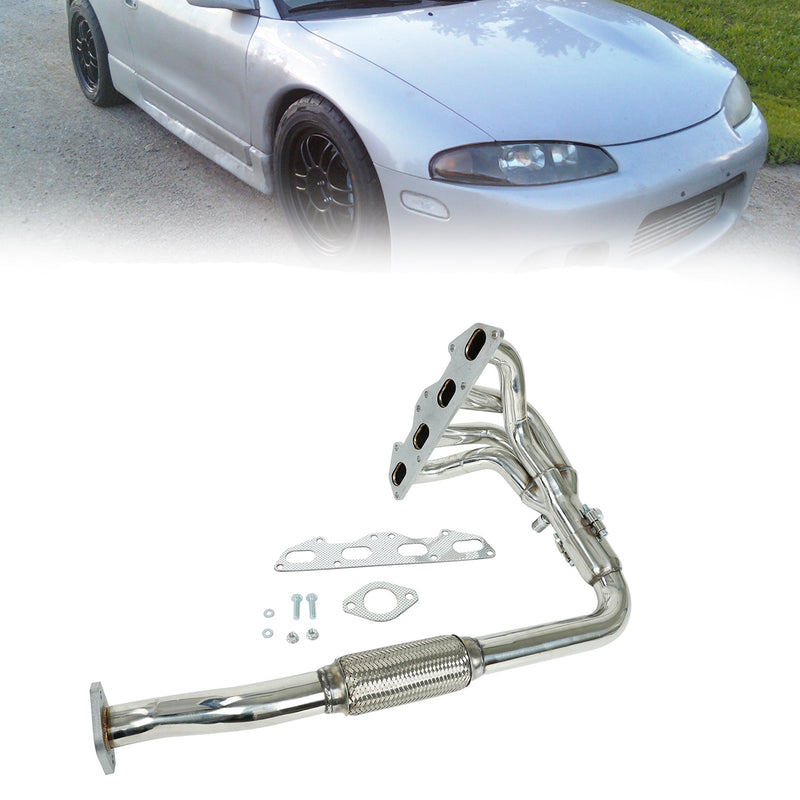 Load image into Gallery viewer, 1995-1999 Mitsubishi Eclipse GST Hatchback 2D Stainless Steel Auto Manifold Headers Generic
