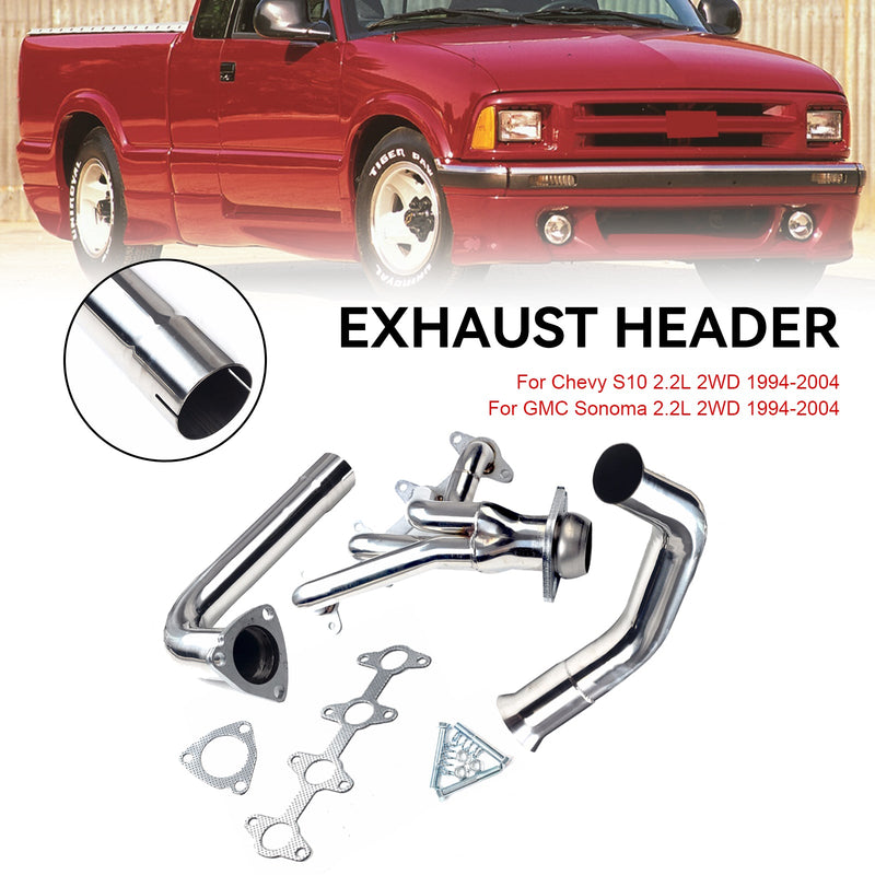 Load image into Gallery viewer, 1994-2004 Chevrolet S10 GMC Sonoma 2.2L 4Cyl Pickup Manifold Pipe Header Generic
