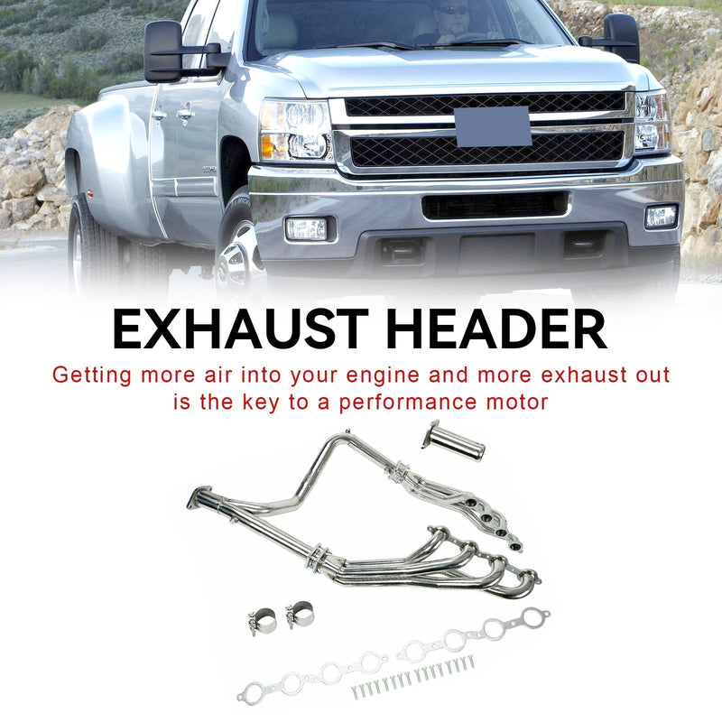 Load image into Gallery viewer, 2007-2014 Chevy Suburban 1500/2500 5.3L 6.0L Stainless Steel Exhaust Manifold Headers
