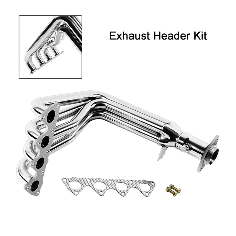 Load image into Gallery viewer, 1999-2000 Honda Civic Stainless Steel Shorty Racing Exhaust Header
