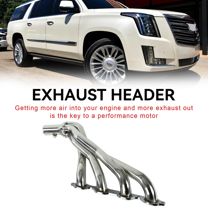 Load image into Gallery viewer, Stainless Exhaust Header Fit Chevy/GMC Silverado Sierra 14-17 1500 5.3L 6.2L Generic
