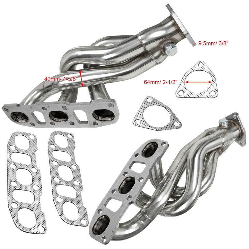 Load image into Gallery viewer, 2003-2006 Nissan 350Z Z33 with VQ35DE Engine Exhaust Manifolds Shorty Headers
