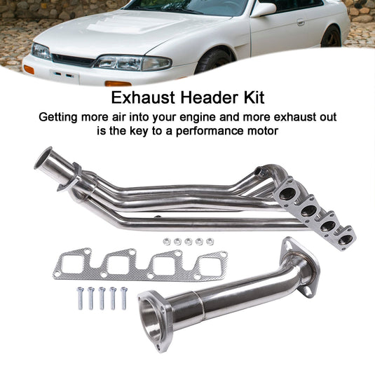 1991-1994 Nissan 240SX 2.4L Stainless Steel Header Manifold Exhaust