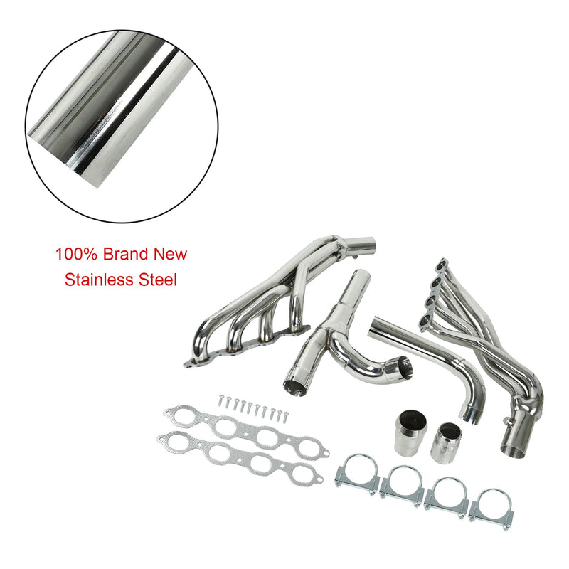 Load image into Gallery viewer, Stainless Exhaust Header Fit Chevy/GMC Silverado Sierra 14-17 1500 5.3L 6.2L Generic
