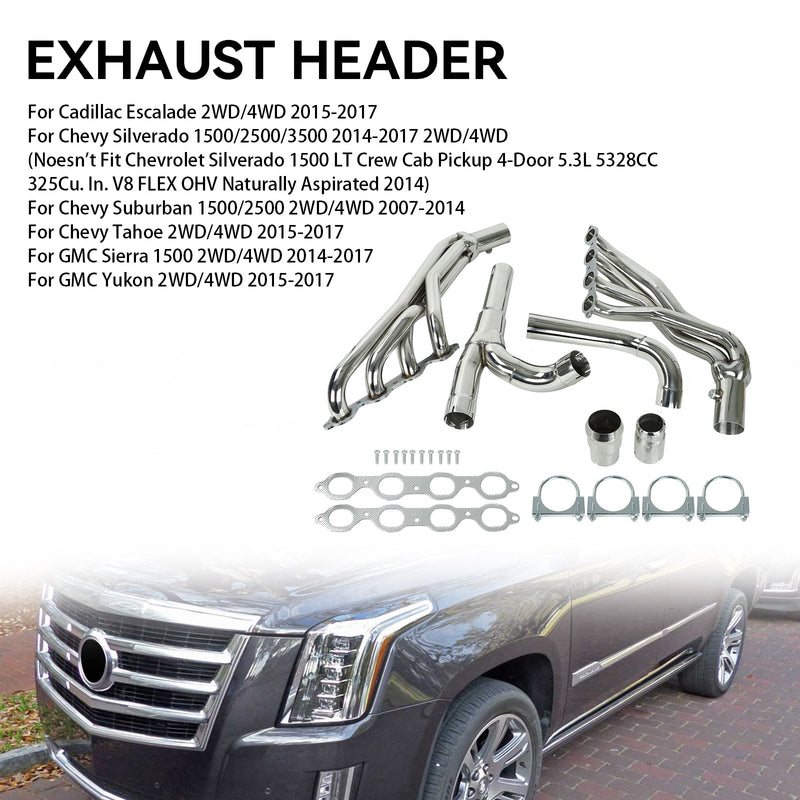 Load image into Gallery viewer, 2014-2017 Chevy Silverado 1500/2500/3500 GMC Sierra 1500 2WD/4WD Stainless Exhaust Header Generic
