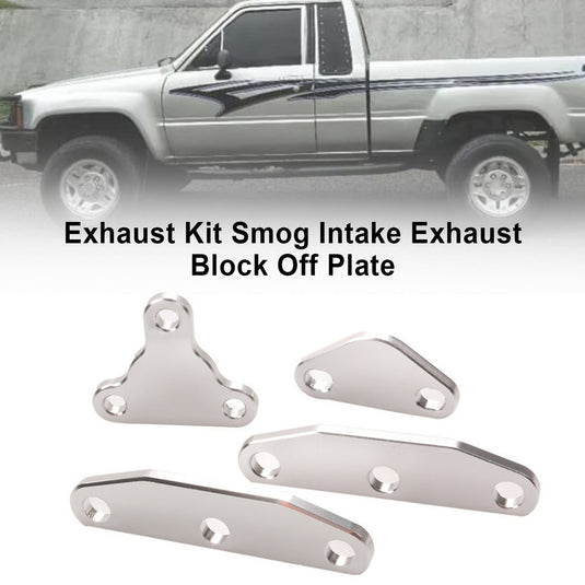 EGR/Smog Delete Block Off Plate Kit For Toyota 20R 22R 22RE 22RET Engines - Aluminum